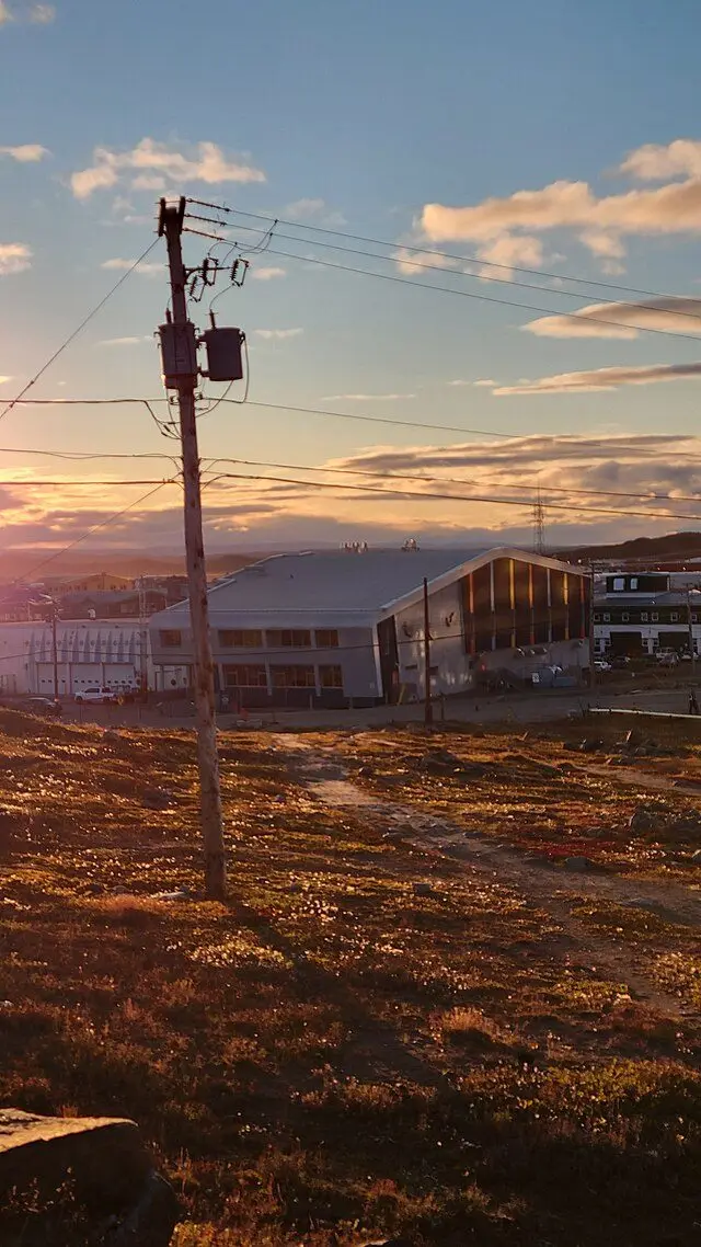 Building exterior at Iqaluit Aquatic Centre