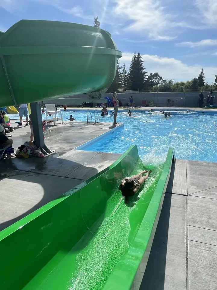 Waterslide at Balgonie Swimming Pool