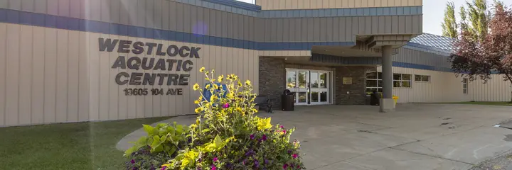 Building exterior at Westlock Aquatic Centre