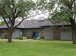 Building exterior at Atkinson Pool
