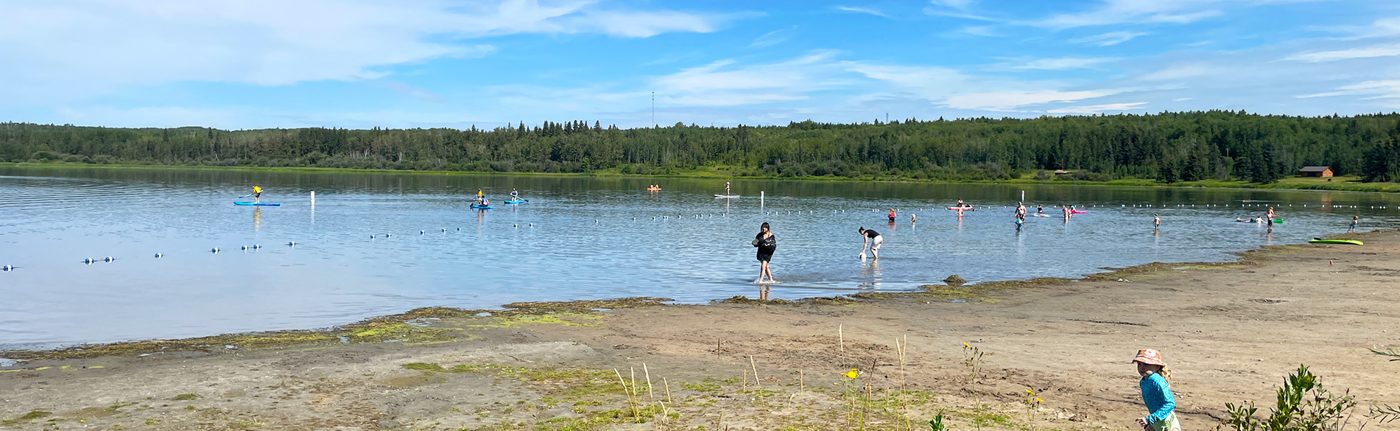 Wabamun Lake Provincial Park beach